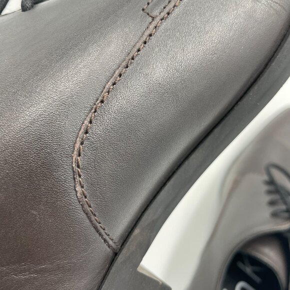 Calvin Klein Dress Shoes Lucca Men Dark Brown Size 9 Calf Leather Professional - Picture 14 of 16
